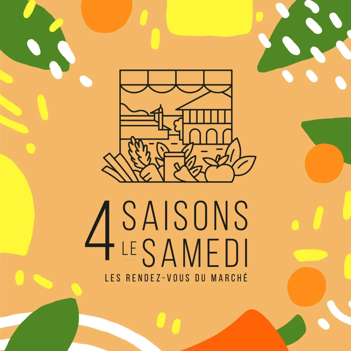 Identité visuelle marché des 4 saisons de Bidart